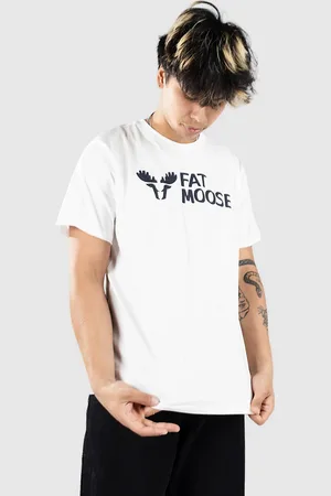 Fat Moose Fm Logo Organic Camiseta