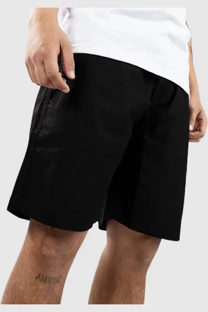 Blue Tomato Linen Pantalones Cortos negro