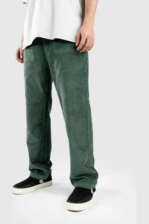 Blue Tomato Cord Relaxed Pantalones verde