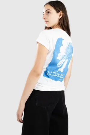 Empyre Cyanotype Daisy Camiseta blanco