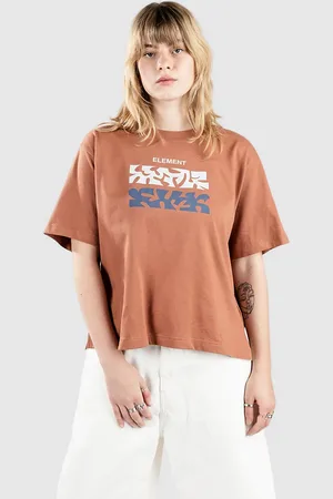 Element Texture Camiseta marrón