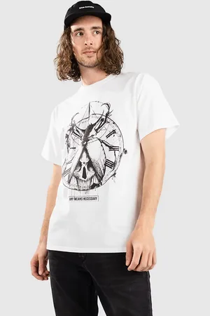 Any Means Necessary Death Beetle Camiseta blanco