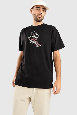 Santa Cruz Bone Hand Cruz Front Camiseta negro