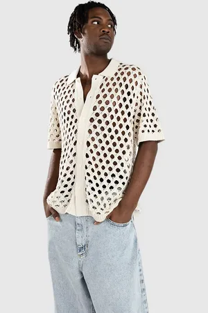 Monet Reed Crochet Button Up Camisa