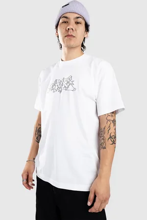 Huf Outlines Camiseta blanco