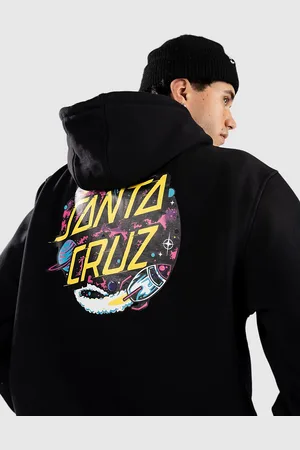 Santa Cruz Space Dot Sudadera con Capucha negro