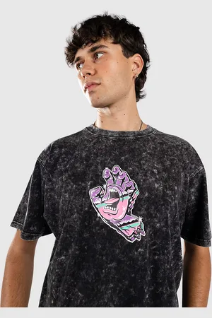 Santa Cruz Chrome Space Hand Camiseta negro