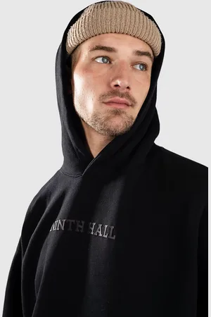 Ninth Hall Oversized Logo Sudadera con Capucha negro