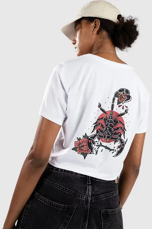 Empyre Scorpio Cropped Camiseta blanco