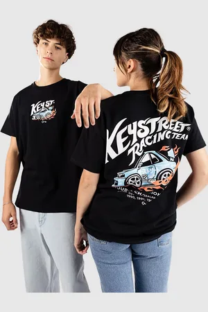 Key Street Racing Team Camiseta negro