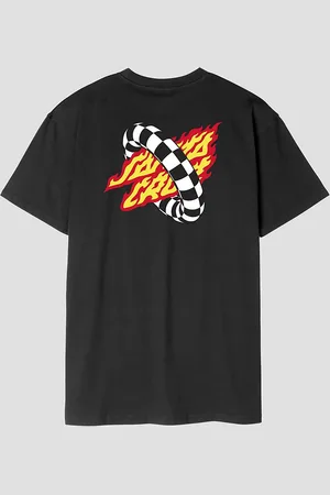Santa Cruz Goal Flame Kids Camiseta negro