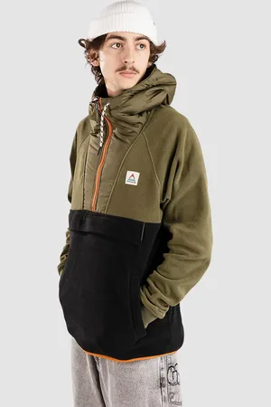 PASSENGER Woodland Hooded 1/2 Zip Polar Forro Polar negro