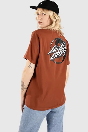 Santa Cruz Yin Yang Dot Camiseta marrón