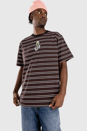 Empyre Too Tired Stripe Knit Camiseta estampado