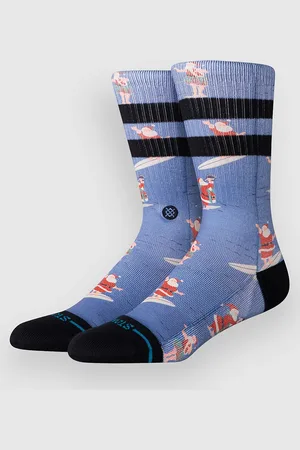 Stance Surfing Santa Crew Socks azul