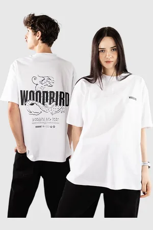 Woodbird Baine Dragon Camiseta blanco