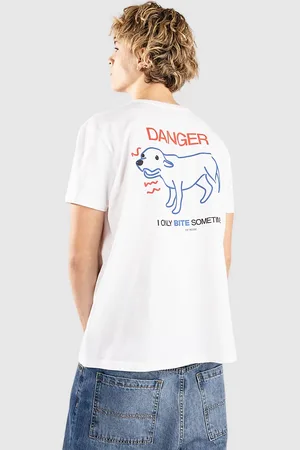 Fat Moose Danger Dog Camiseta blanco