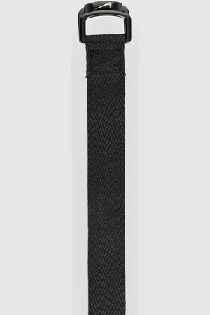 Nike D-Ring Heringbone Web Elongated Tail Cinturón negro