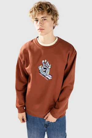 Santa Cruz Screaming Scratched Hand Strip Jersey marrón