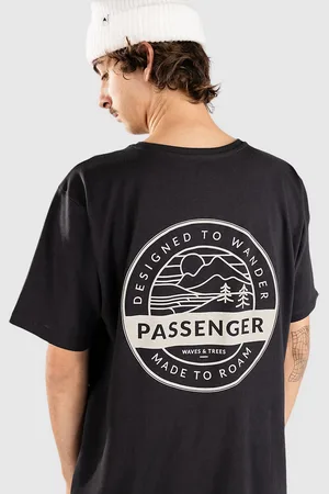 PASSENGER Odyssey Recycled Cotton Camiseta negro