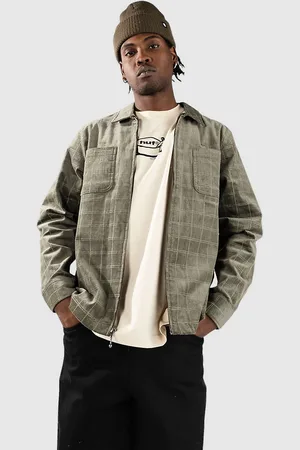 Huf Trenton Zip Shacket Chaqueta verde