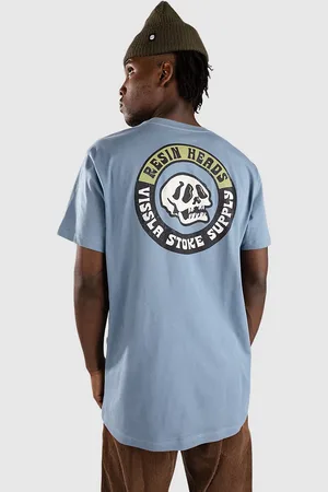 Vissla Resin Heads Premium Organic Camiseta azul