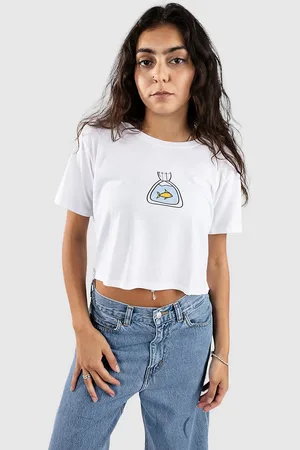A.Lab Goldfishy Cropped Camiseta blanco