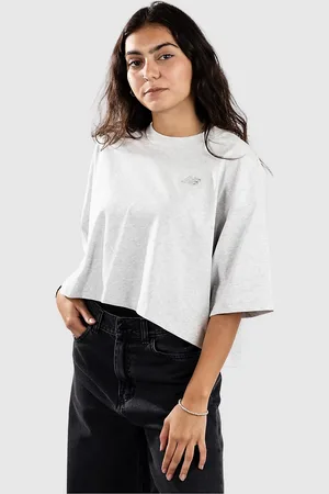 New Balance Logo Relaxed Jersey Camiseta gris