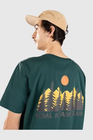Coal Sunset Trees Camiseta verde
