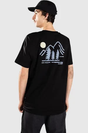 Coal Mountainscape 2.0 Camiseta negro