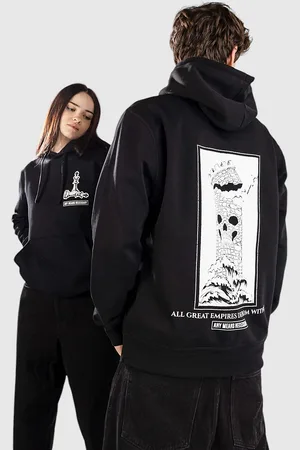 Any Means Necessary Tower Sudadera con Capucha negro