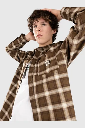 Empyre Browser Brushed Flannel Camisa marrón