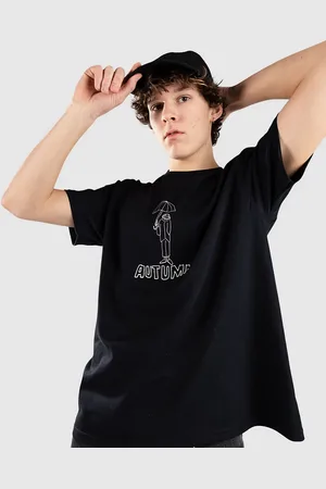 Autumn Headwear Old Man Camiseta negro