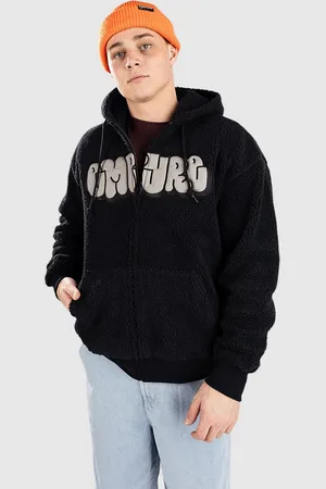 Empyre Sherpa Sudadera con Cremallera negro