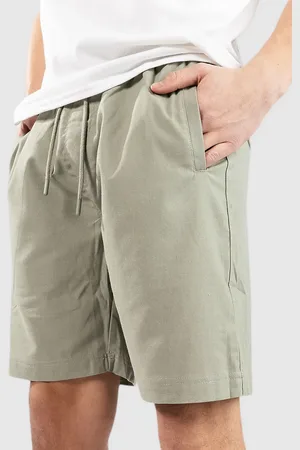 Blue Tomato Linen Pantalones Cortos verde