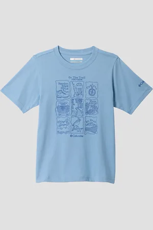 Columbia Valley Creek Short Sleeve Graphic Kids Camiseta azul