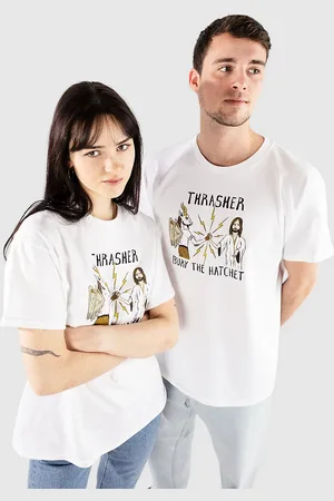 Thrasher X Toy Machine B.T.H. Camiseta blanco