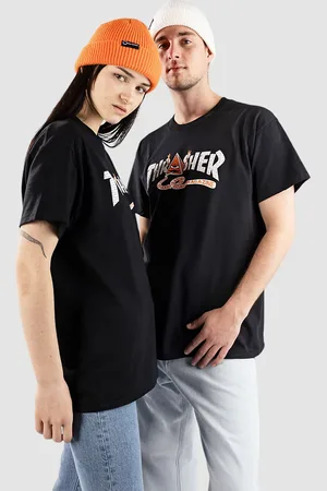 Thrasher X Toy Machine Pyramid Camiseta negro