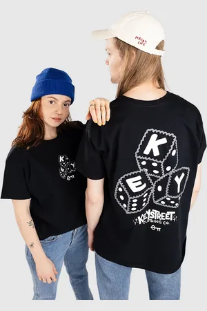 Key Street Dice Camiseta negro