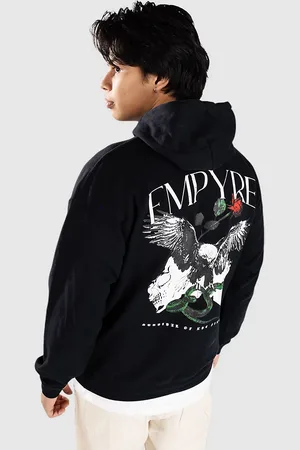 Empyre Contrast Eagle Sudadera con Capucha negro