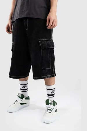 Empyre Ultra Loose Fit Sk8 Cargo Pantalones Cortos negro