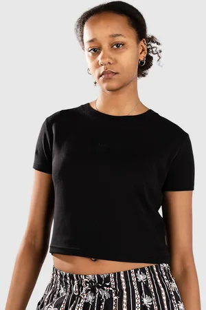Volcom Stone Tight Crop Camiseta negro