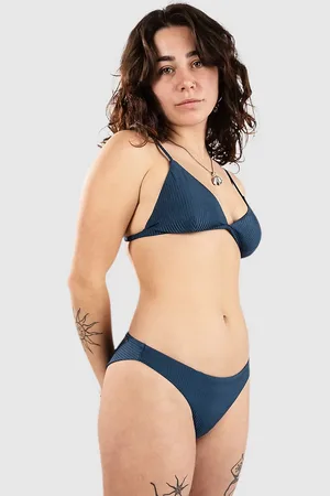 Rip Curl Modern Rib Fixed Tri Bikini Top azul