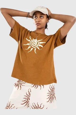 Rhythm Seafarer Overs Camiseta marrón