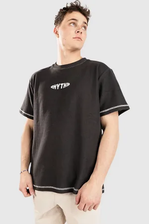 Rhythm Terry Contrast Camiseta negro