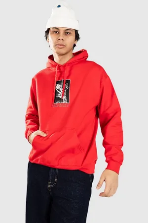 Hockey Skateboards Sudadera con Capucha rojo