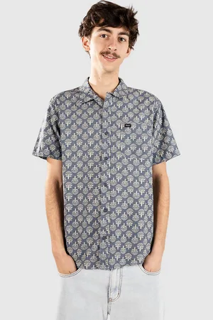 RVCA Vacationist Camisa azul