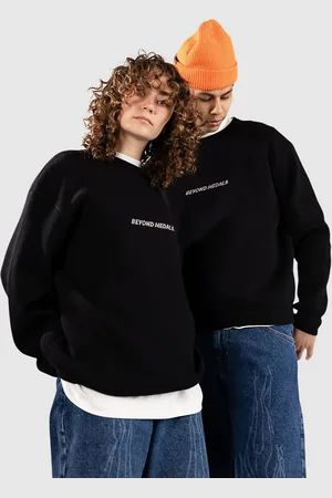 BEYOND Jacquard Knit Jersey de Punto negro