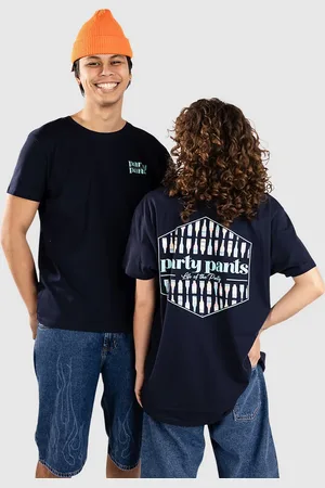 PARTY PANTS Logo Fills Cold Dawgs Camiseta azul