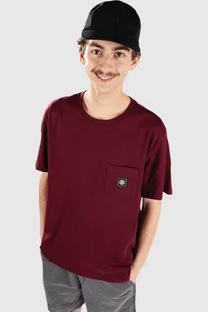 Element Icon Label Pocket Camiseta rojo